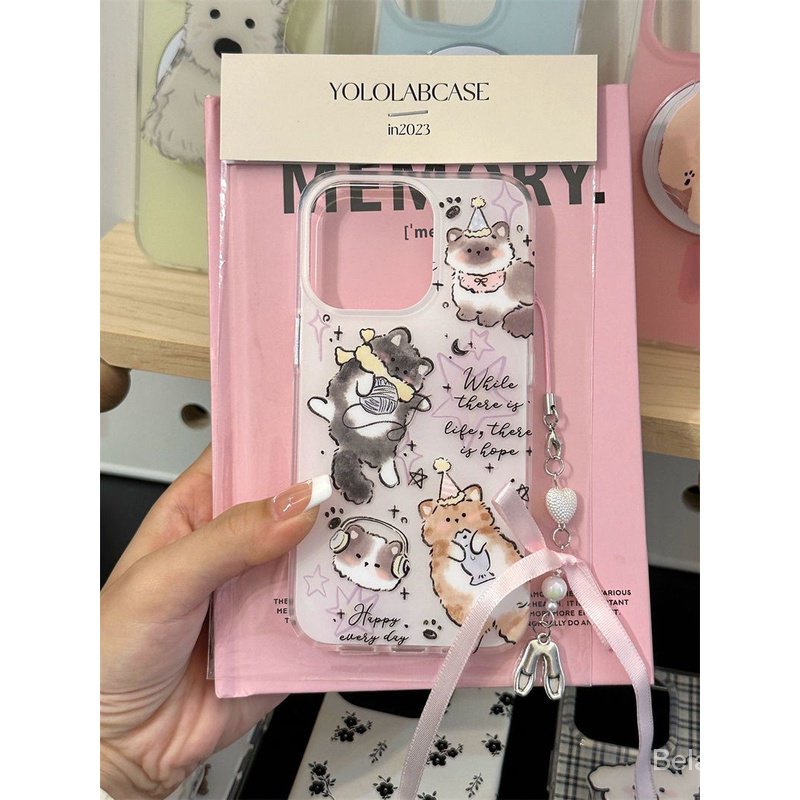 ใหม่ เคสโทรศัพท์มือถือ ลายแมวอวบ สีม่วง สําหรับ iPhone 14Pro 13 15 12Pro 11 xr 8 7P 0RXZ