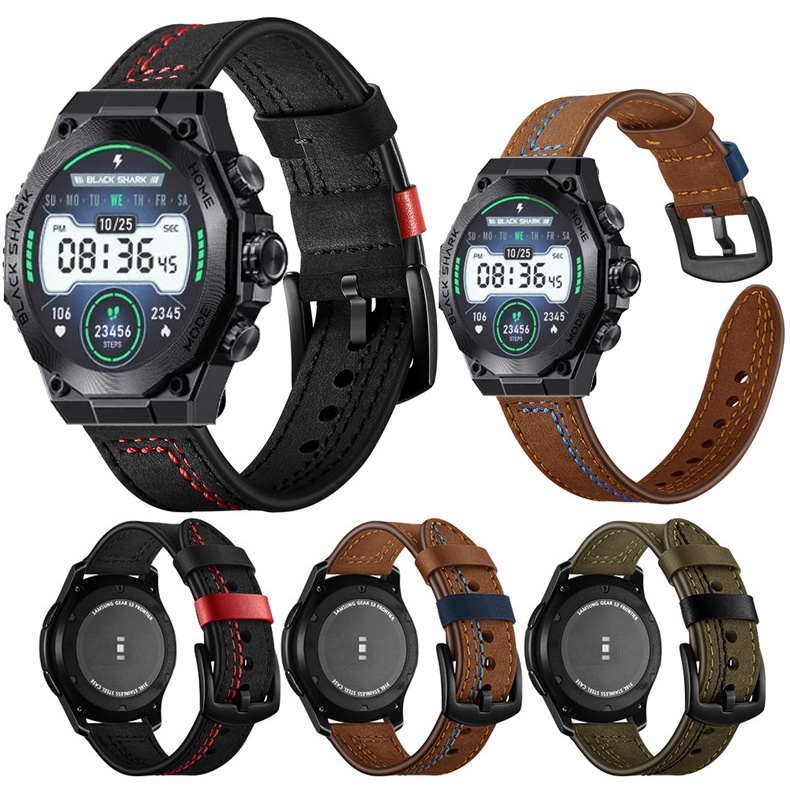 สายนาฬิกาข้อมือ สายหนังนิ่ม ปลดไว สําหรับ Black Shark S1 Pro 22 มม.