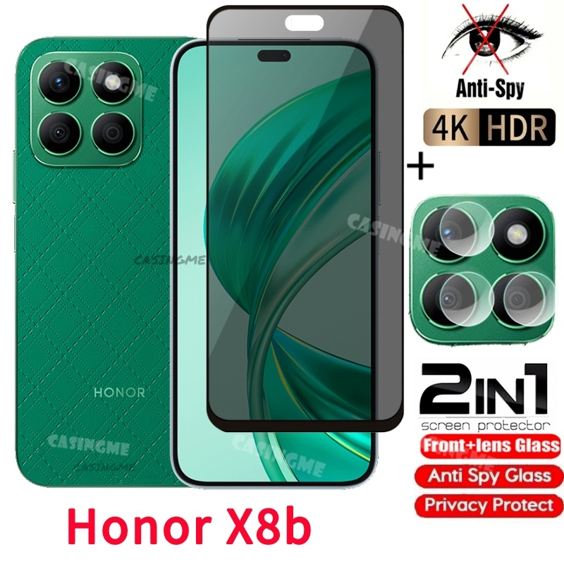 Honor X8b 2023 ฟิล์มกระจกนิรภัยกันรอยหน้าจอ ป้องกันการแอบมอง เพื่อความเป็นส่วนตัว สําหรับ Honor X8b HonorX8b X7b X8a X8 B BX8 B A X 8B 4G 5G 2023