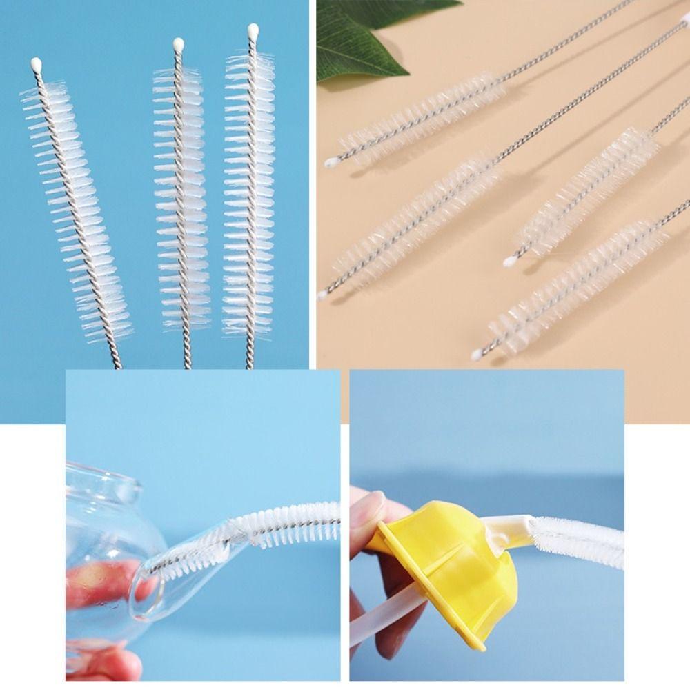 ยัน1 แปรงไนล่อน,ที่มีด้ามยาวนํามาใช้ใหม่ฟางทําความสะอาดแปรง,สแตนเลสครัวแกดเจ็ตครัวเรือนหลอดหลอดเครื่องมือทําความสะ - รูปที่ 5