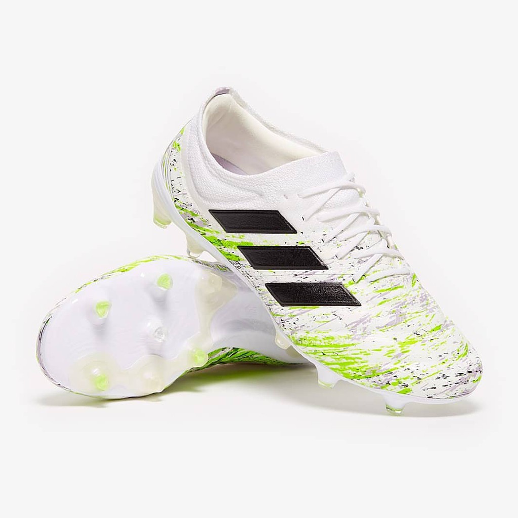 รองเท้าฟุตบอลราคาถูก ซัพพลายเออร์ใหม่ล่าสุดนำเข้า Adidas Copa20.1 White Core Black Signal Green Soc