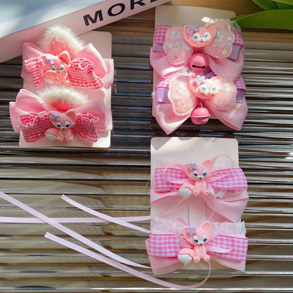 Oceanmapdz กิ๊บติดผมเจ้าหญิง, กิ๊บริบบิ้นโบว์ผ้าการ์ตูน, เครื่องประดับผมน่ารัก เครื่องประดับผมสีชมพู เครื่องประดับศีรษะเด็ก ของขวัญเด็ก