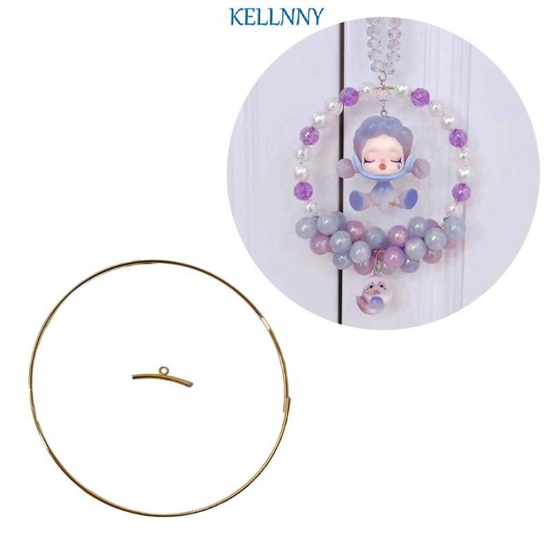 Kellnny ห่วงจับฝัน โลหะ รูปแมว สําหรับทําพวงมาลัยแต่งงาน DIY 5 ชิ้น