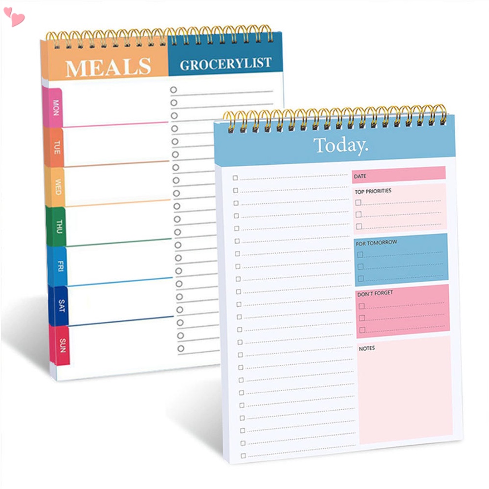 To Do List สมุดโน้ตแพลนเนอร์ อัปเดตเป็นลิสต์ 5.6 นิ้ว x 8.5 นิ้ว พร้อมตารางชั่วโมง สําหรับจัดการงาน 52 แผ่น
