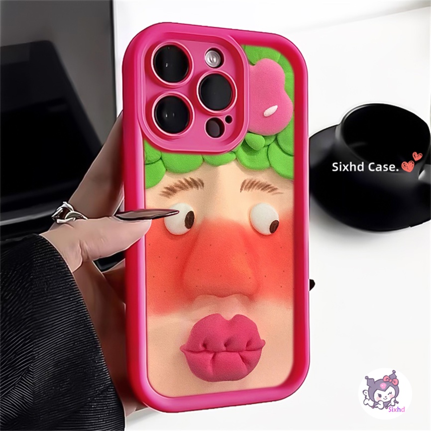 เคสโทรศัพท์มือถือ ซิลิโคนนิ่ม ผิวด้าน กันกระแทก ลายริมฝีปากสีแดง สําหรับ Realme C67 C53 C51 C55 C11 C33 C25Y C21Y C15 C20 C20A C30 C12 5i 5s 6i C3 C30s C25s Realme Note 50 Narzo 50A 50i Prime