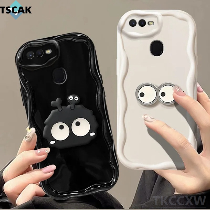 เคสโทรศัพท์มือถือ TPU นิ่ม กันกระแทก ขอบหยัก ลายการ์ตูนน่ารัก 3D สําหรับ OPPO A3S A5 AX5 A5S AX5S A7