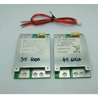 วงจร BMS สำหรับสตาร์ทรถยนต์ - จักรยานยนต์ Lifepo4 3.2V 4S / Li-ion 3.7V 3S กระแสสูงสุด 500A 30A