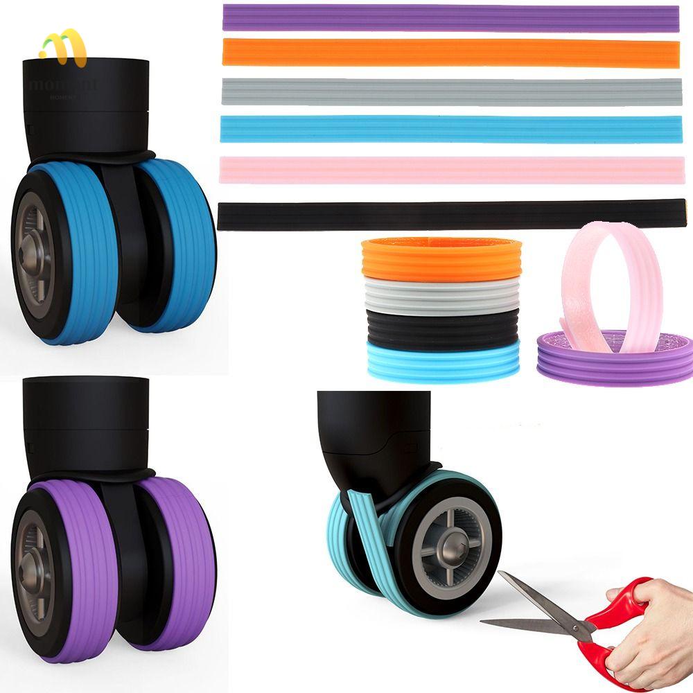 Moment ปลอกหุ้มล้อกระเป๋าเดินทาง แบบซิลิโคน ป้องกันเสียงรบกวน DIY