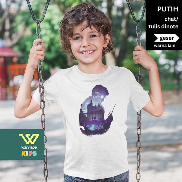 MAGIC H4RRYP0TTER 47 เสื้อยืดเด็ก Premium เสื้อผ้าเด็ก 2-12 ปี