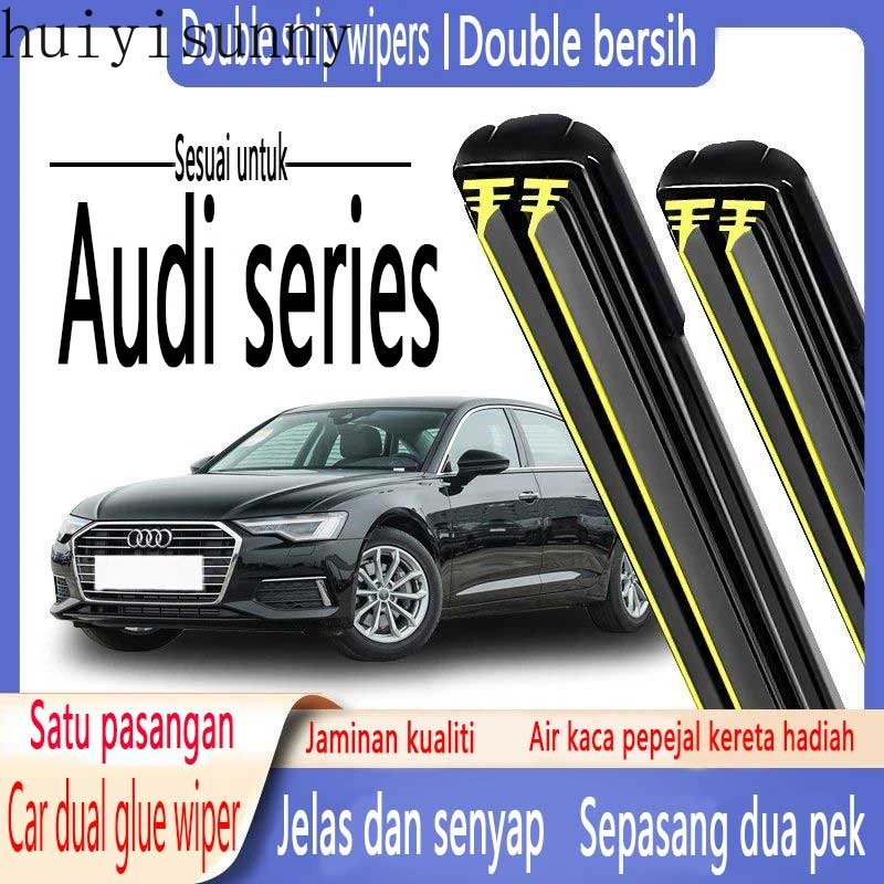 Hys Audi Car Series Wiper Audi แถบยางคู่ที่ปัดน้ําฝนรถ A1/A3/A4/A5/A6/A7/A8TT/R8/Q3/Q7/Q5/Q2 B5 B7 B