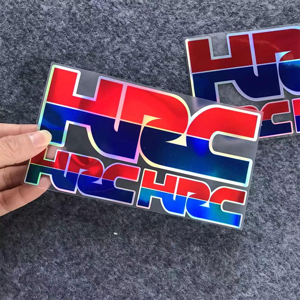 ฮอนด้า HRC โลโก้สติ๊กเกอร์ฮอนด้า CBR650 CB CBF PCX ADV Vario ชุดตกแต่งรถจักรยานยนต์สะท้อนแสงเลเซอร์สติ๊กเกอร์หมวกกันน็อก