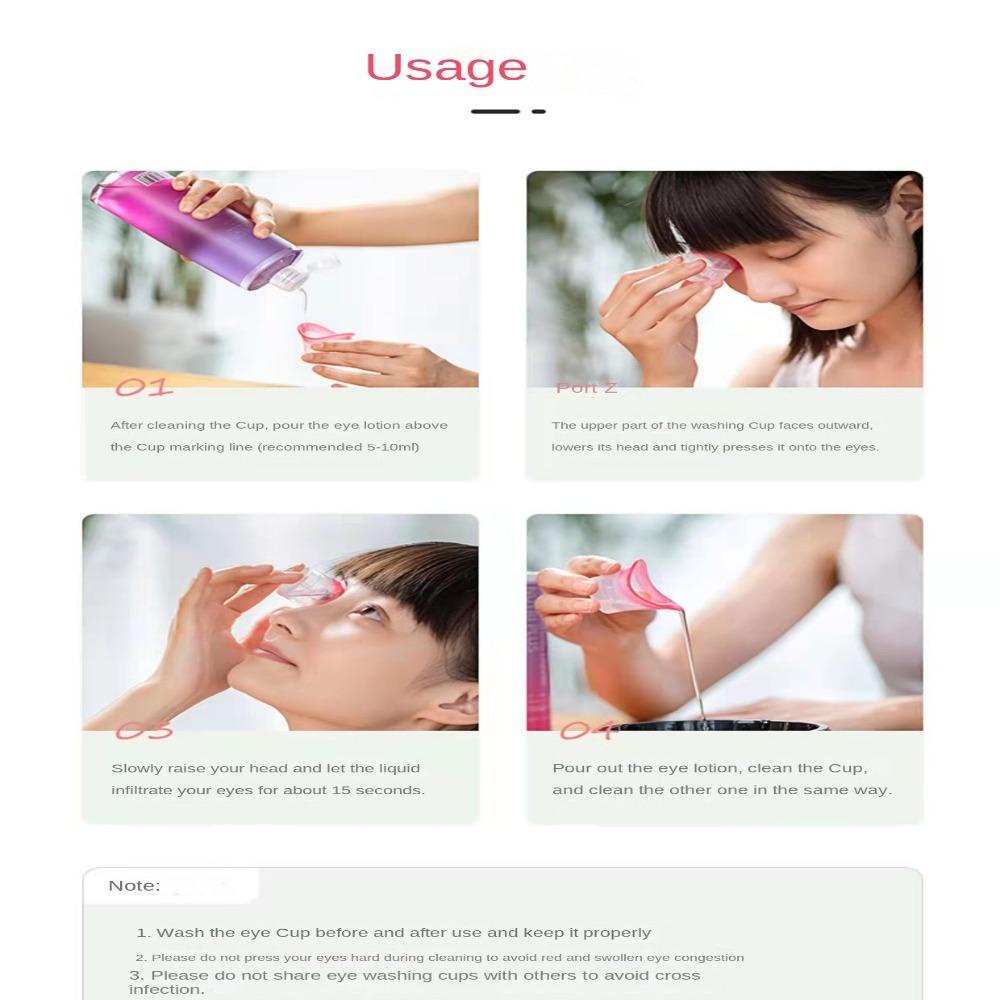 Anxsun3 ถ้วยล้างตา,ถ้วยอาบน้ําตานุ่มแบบใช้ซ้ําได้,ภาชนะทําความสะอาดตา10มิลลิลิตรถ้วยล้างตาซิลิโคนฟลัชชิ่งล้างถ้วยผู้สูงอายุผู้หญิงผู้ชายเด็ก