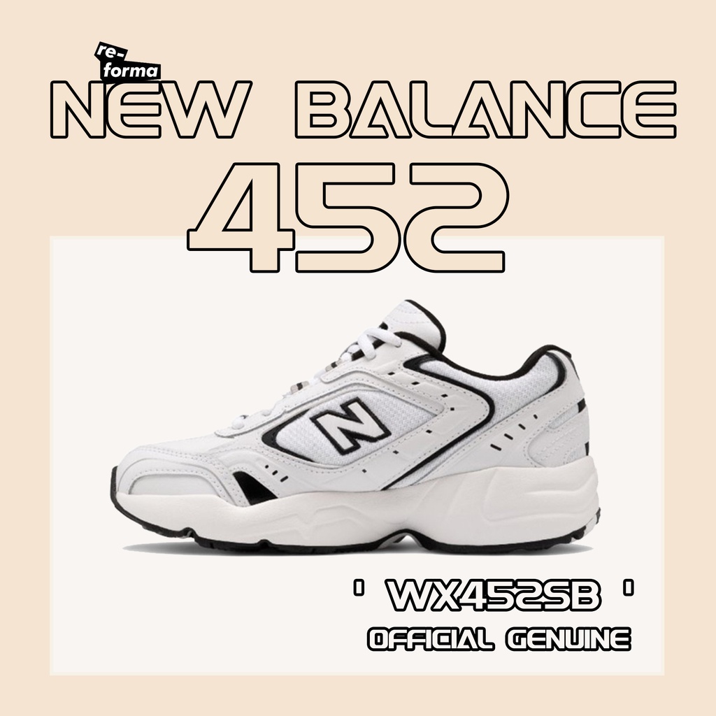 *พร้อมส่ง*แท้💯% New Balance 452 White รองเท้าผ้าใบ