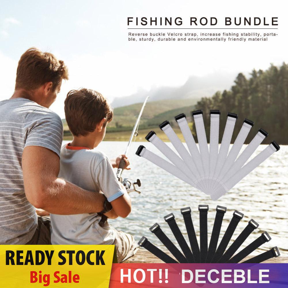 สายรัดคันเบ็ดตกปลา 10 ชิ้น [Deceble.th]