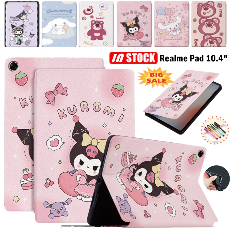 เคสหนัง ฝาพับ ลายการ์ตูนน่ารัก กันกระแทก สําหรับ Realme Pad 10.4 นิ้ว