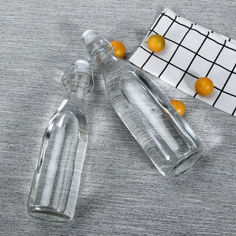 ขวดแก้วสูญญากาศพร้อมจุกฝา เก็บน้ำ  Sealed glass bottle #D-0049 - รูปที่ 4