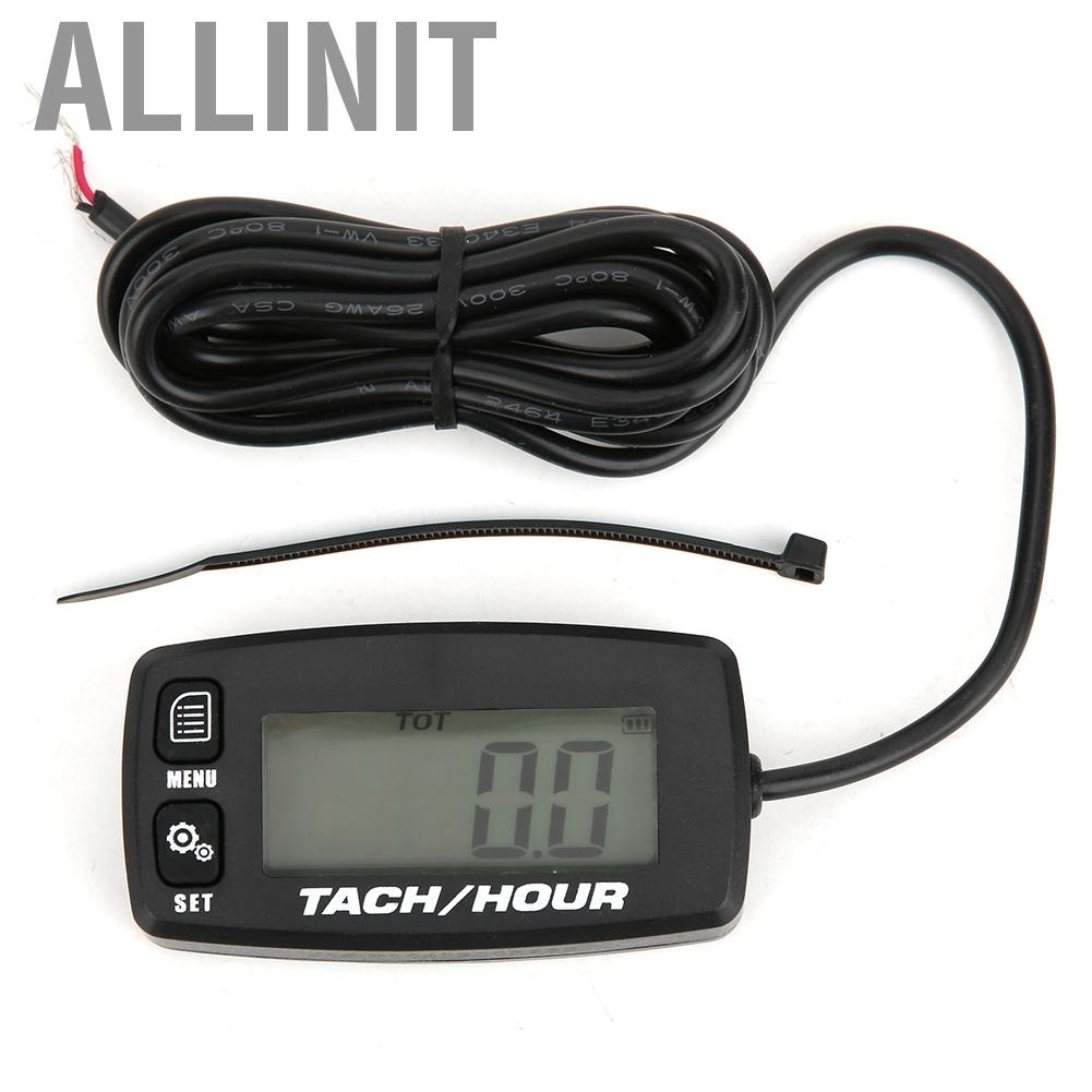 Allinit Generator Hour Meter Tachometer Function Gauge for Chainsaw Mower Quad Bikes Jet Scooters