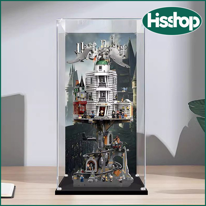 ตู้โชว์กันฝุ่น,Lego HarryPotter 76417Guling Pavilion Witcher Bank กล่องแสดงอะคริลิคใส,80cmอะคริลิคใส