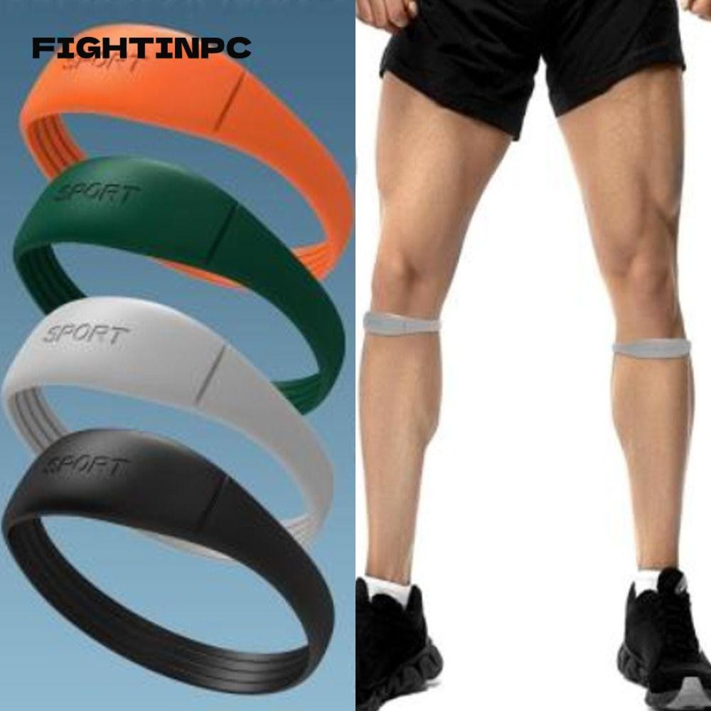 Fightinpc สายรัดเข่าซิลิโคน Patella Tendon พยุงเข่าแบบพกพา ยืดหยุ่นสูง ป้องกันคงที่ ยืดหยุ่น บรรเทาอาการปวดเข่า รั้งวิ่งเดินป่า