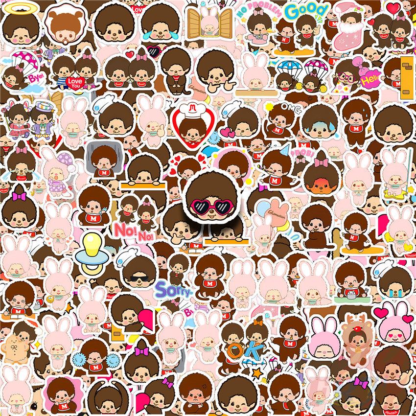 110ชิ้น/ชุด ★★★ สติ๊กเกอร์คู่มือไดอารี่ขนาดเล็ก Monchhichi Q-1 ★★★ Diy แฟชั่นสมุดภาพอัลบั้มตกแต่งสติ๊กเกอร์สติ๊กเกอร์ (ขนาด:2~3ซม.)