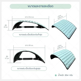 SOMDUL แผ่นดัดหลังพรีเมี่ยม รุ่น QQ แผ่นดัดหลังปรับสรีระ ปรับระดับได้