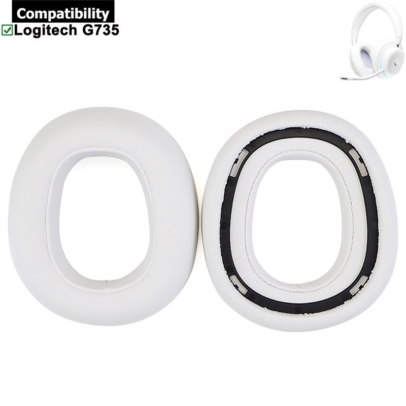 แผ่นรองหูฟังเบาะเข้ากันได้กับหูฟัง Logitech G735 - Earmuffs แบบเปลี่ยน