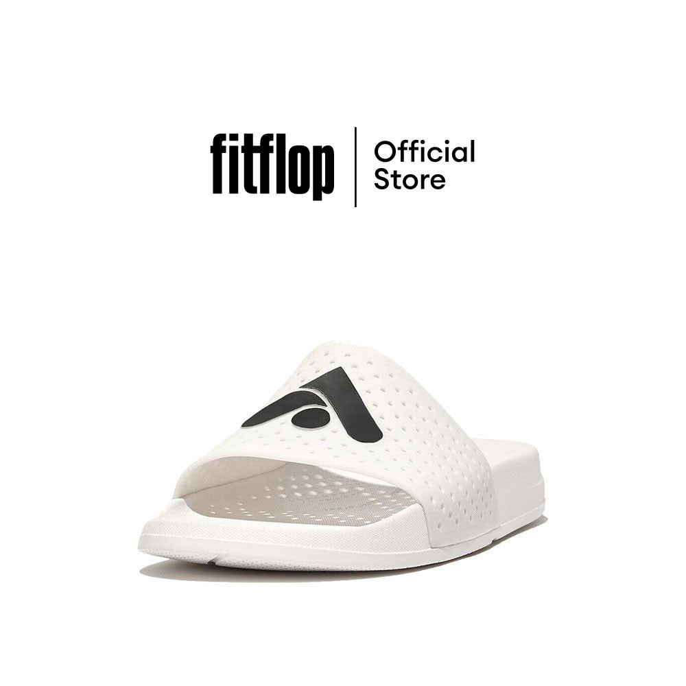 FITFLOP IQUSHION ARROW POOL SLIDES รองเท้าแตะผู้หญิง รุ่น HF6-194 สี URBAN WHITE