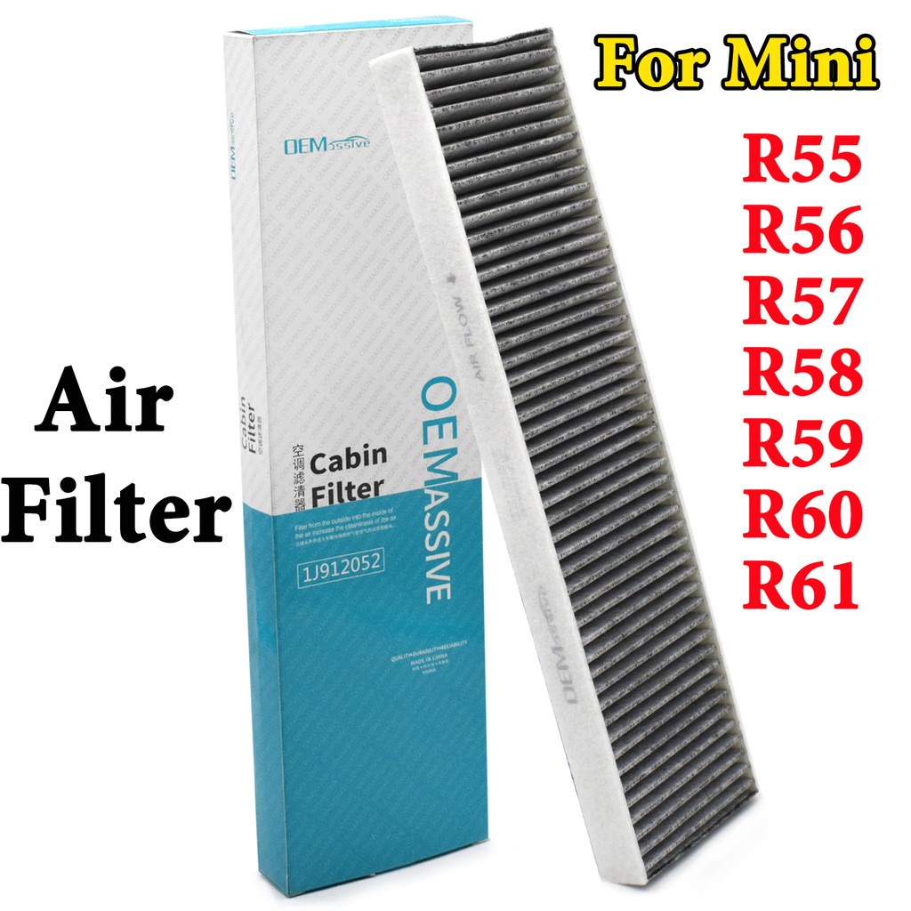 รถ Cabin Air Filter เปิดใช้งานคาร์บอนสําหรับ Mini Cooper Clubman R55 R56 R57 R58 R59 R60 R61 Cooper D SD S 64319127516 64319127515