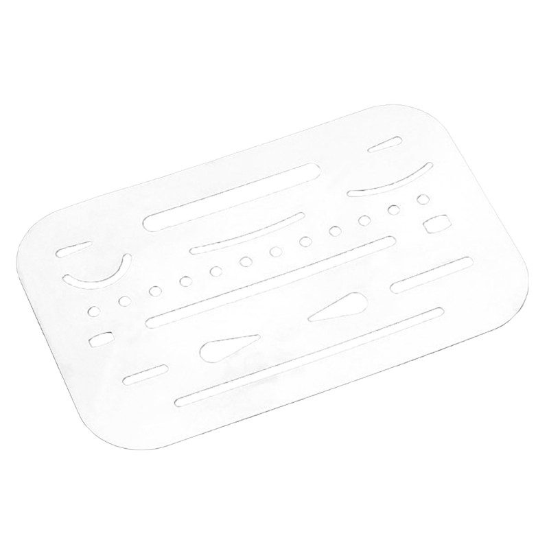Doublebuy Metal Eraser Shield Drawing Template Shield เครื่องมือร่างสําหรับการวาดภาพ