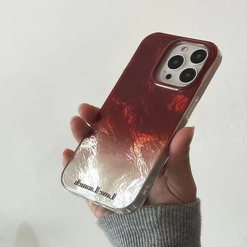 เคสโทรศัพท์สําหรับiPhone 11 12 13 14 15 16 17 Pro Max 16E X XS XR 7 8 Plus SE VortexรูปแบบGradientไวน์แดงซิลิโคน ราคา ถูกที่สุด ดีลบีเคเค แกลเลอรีภาพที่ 9