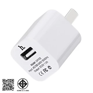 Hoco UH102 หัวชาร์จ 5V/1A ทนทาน น้ำหนักเบา