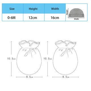 Kiddiezoom Unisex 0-6M ทารกแรกเกิดเด็กผู้หญิงหมวก + นวมชุดผ้าฝ้าย 100% หมวกนุ่มอุปกรณ์เสริมสําหรับเด็ก