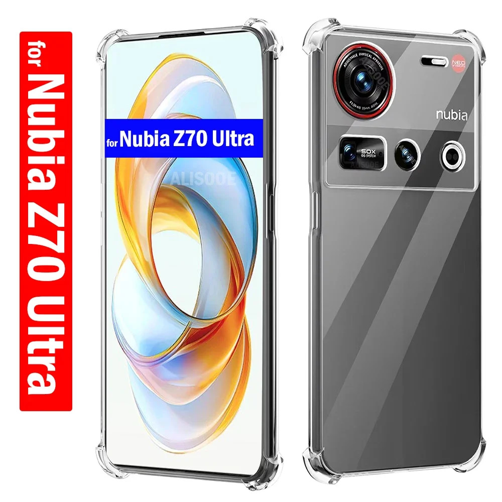 โปร่งใส Funda สําหรับ Nubia Z70 Ultra Z60S Z50S Pro Z50 Z60 Ultra กรณี Ultra Thin HD Clear นุ่มกันกร