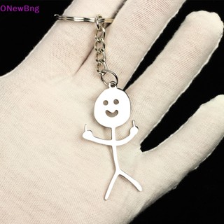 Onew พวงกุญแจ จี้รูปกราฟฟิติ Stickman น่ารัก สําหรับห้อยกระเป๋านักเรียน กุญแจรถยนต์