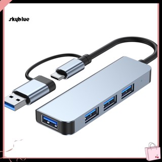 [Sy] ฮับ Usb-c อะลูมิเนียมอัลลอย 4 พอร์ต เสียบแล้วใช้งานได้เลย Usb 3.0 type-c เป็น Usb 3.0 Usb 2.0 สําหรับ Macbook และอื่นๆ