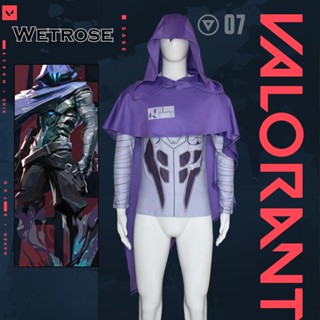 [Wetrose]Valorant Omen cos เสื้อคลุมเกมคอสเพลย์ การ์ตูนอนิเมะ ฮาโลวีน สําหรับผู้ชาย ผู้หญิง พร้อมส่ง