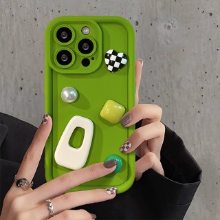 เคสซิลิโคนนิ่ม ลายอัญมณีน่ารัก 3D กันกระแทก สําหรับ iPhone 11 12 13 14 15 Pro MAX Plus 11Pro 13Pro X XR XS MAX 7 8 Plus SE 2020 2022