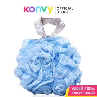 Konvy Super Soft Lace Bath Ball #Blue คอนวี่ ใยขัดผิวกายสำหรับอาบน้ำ สีฟ้า.