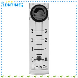 Lontime เครื่องวัดการไหลของแก๊สออกซิเจน อะคริลิคใส แบบพกพา 0-3LPM LZQ-2