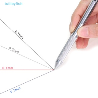 Tuilieyfish 4 In 1 ปากกาลูกลื่น โลหะ หลากสี 3 สี 1 ดินสออัตโนมัติ สําหรับโรงเรียน ออฟฟิศ IH