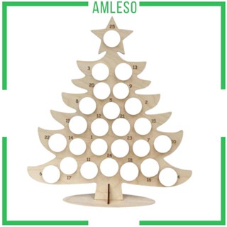[Amleso] ปฏิทินไม้ ตั้งโต๊ะ รูปช็อคโกแลต สําหรับงานปีใหม่