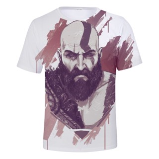 เสื้อยืด พิมพ์ลาย God Of War Game แฟชั่นยอดนิยม