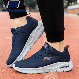 (ขนาด 36-45) 4 สี! ! Skechers_ GOWALK ArchFit รองเท้ากีฬา รองเท้าวิ่ง แบบผูกเชือก ผ้าตาข่าย ระบายอากาศ น้ําหนักเบา ขนาดใหญ่ สําหรับผู้ชาย และผู้หญิง