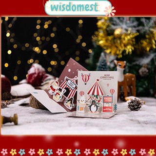 WISDOMEST การ์ดอวยพร เพิ่มความสูงบรรยากาศ สําหรับตกแต่ง