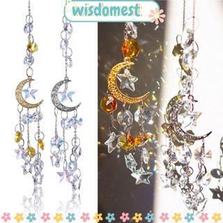 Wisdomest โมบายกระดิ่งลม คริสตัล บังแดด สําหรับตกแต่งบ้าน สวน ของขวัญ ในร่ม กลางแจ้ง