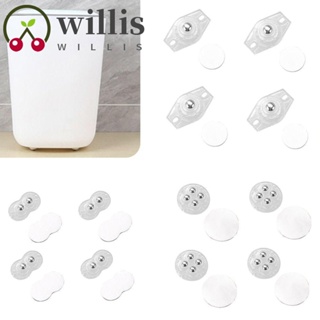 Willis ล้อรอกทั่วไป แบบไม่มีกาวในตัว 360 องศา 4 ชิ้น° อุปกรณ์เสริม ลูกล้อหมุนโต๊ะ