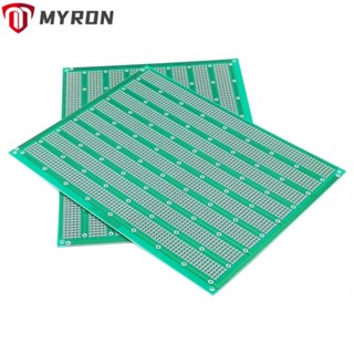 Myron บอร์ดวงจรพิมพ์ PCB สีเขียว 6 นิ้ว X 8 นิ้ว ชุบทอง 15X20 ซม. DIY 2 ชิ้น