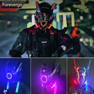 Forevergo หมวกกันน็อค Cyberpunk มีไฟ LED Q3W3