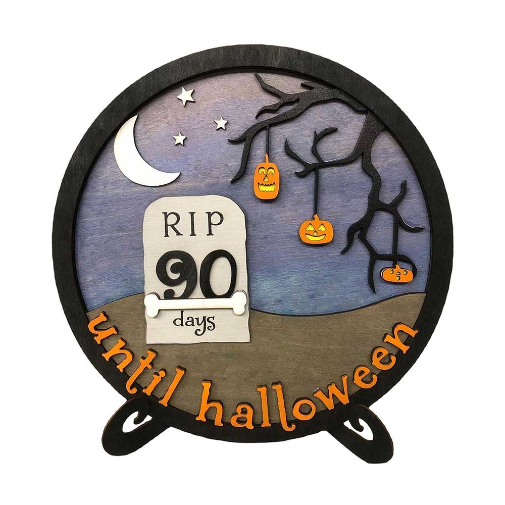 Halloween Calendar Board Pumpkin Calendar for Festival Haunted House Desktop