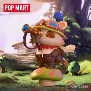 League of Legends Mystery Box Popmart ตุ๊กตาฟิกเกอร์ รูปตัวละครคลาสสิก สีทอง